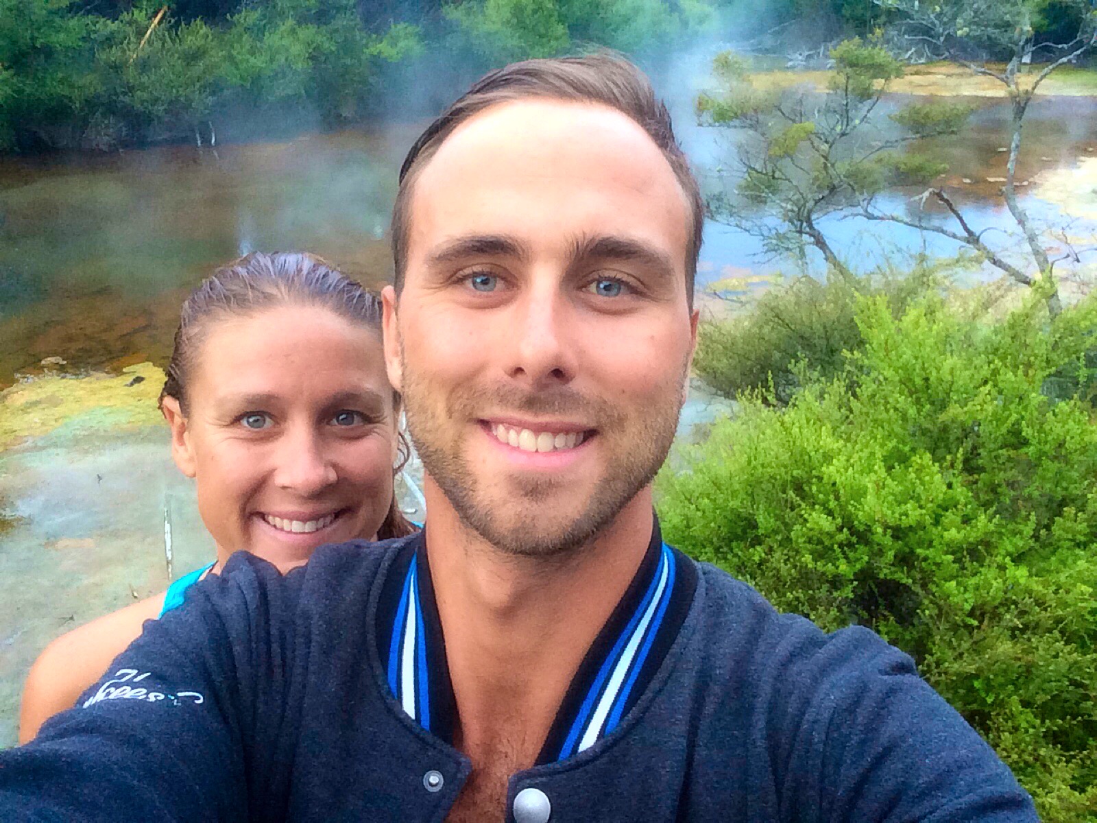 Climbing waterfalls deep in Waitomo Caves NZ