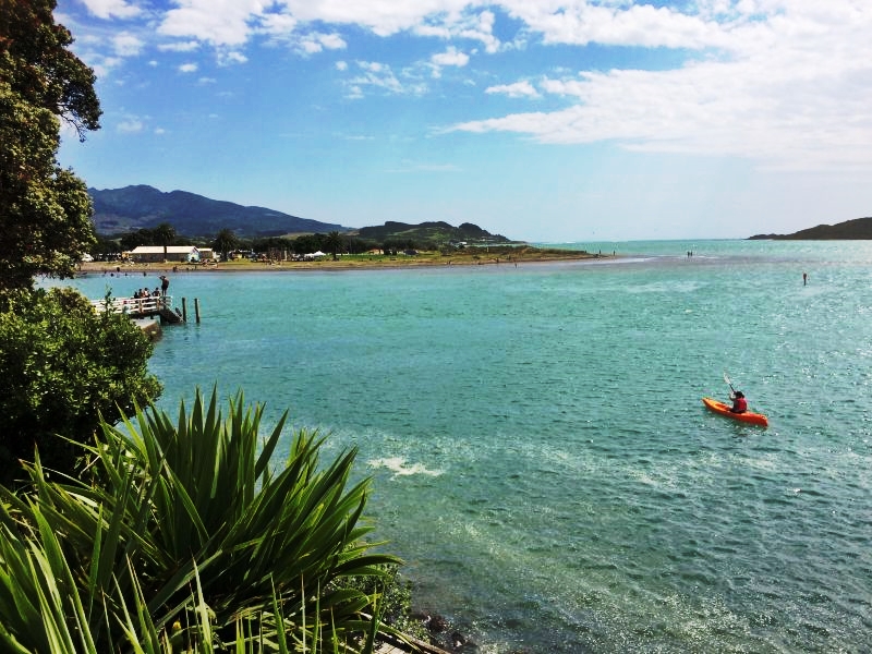 The rip tide almost pulled my pants off, surfing Raglan in New Zealand.